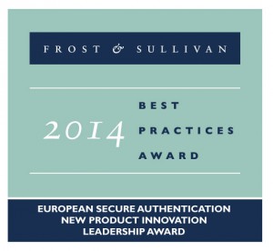 Frost & Sullivan Award European Secure Authentication New Product Innovation Leadership Award