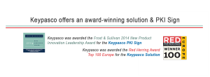 Keypasco was awarded with Red Herring and Frost & Sullivan New Product Innovation Leadership Award