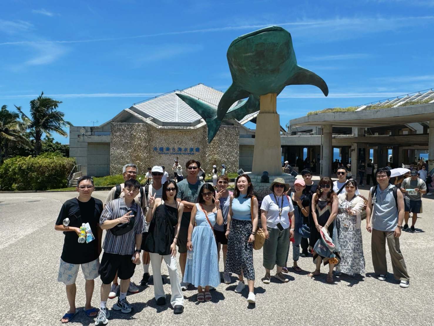 Lydsec Keypasco team together on the coast of Okinawa